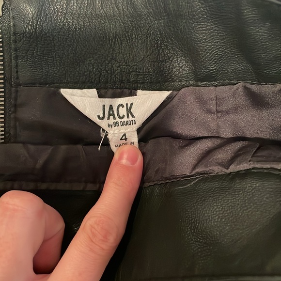 BB Dakota Leather Mini Skirt - Picture 3 of 4